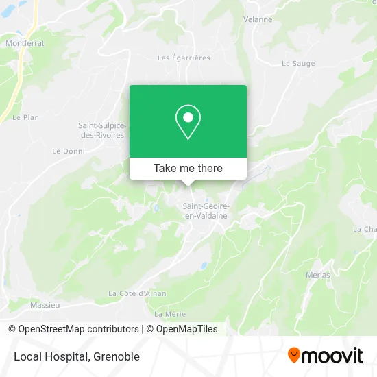 Hopital Local map