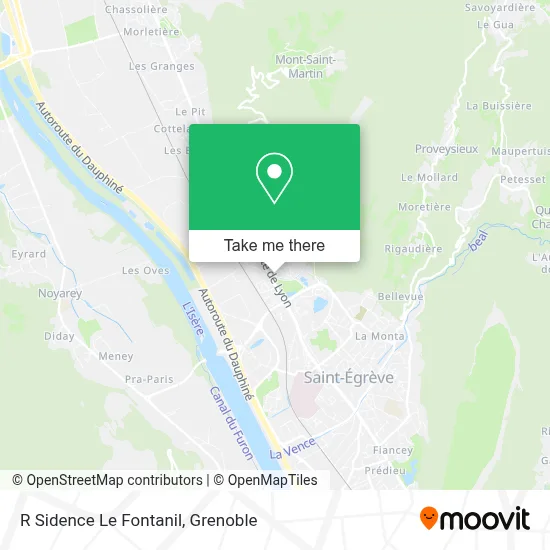 R Sidence Le Fontanil map