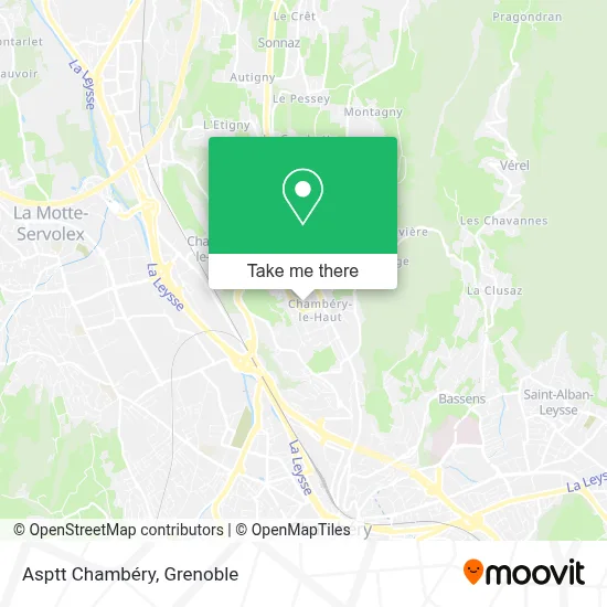Asptt Chambéry map