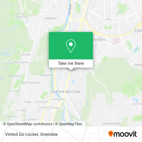 Vinted Go Locker map