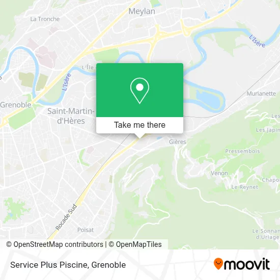 Service Plus Piscine map