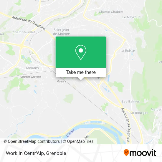 Work In Centr'Alp map