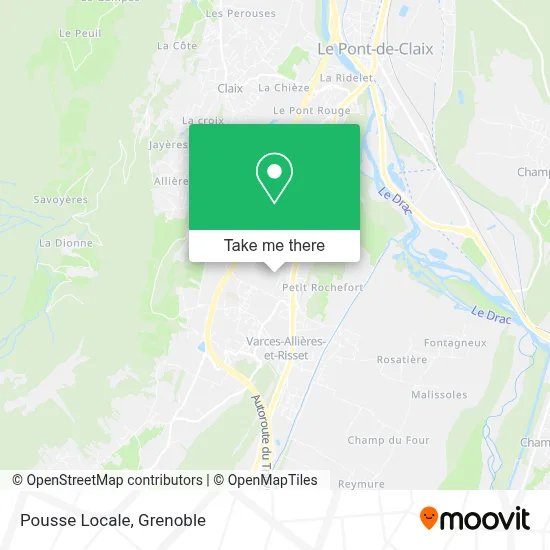 Pousse Locale map