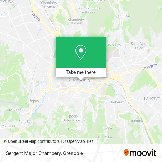 Sergent Major Chambery map