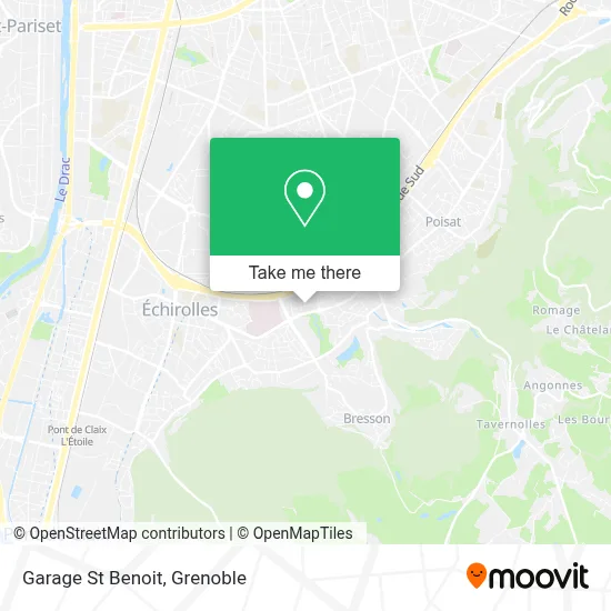 Garage St Benoit map