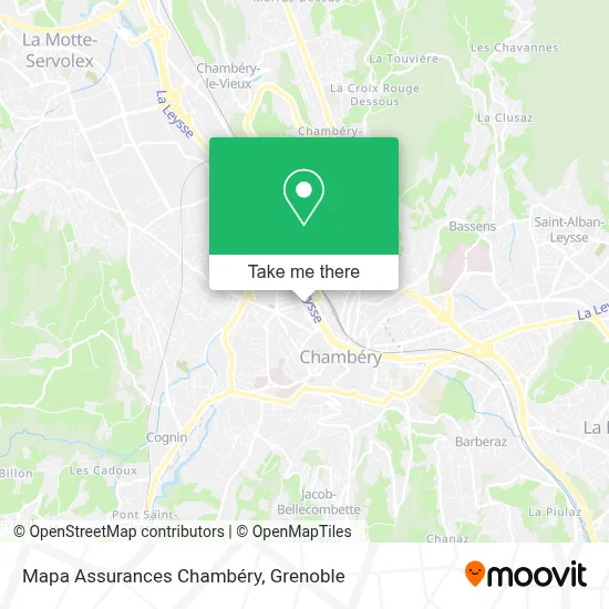 Mapa Assurances Chambéry map