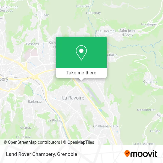 Land Rover Chambery map