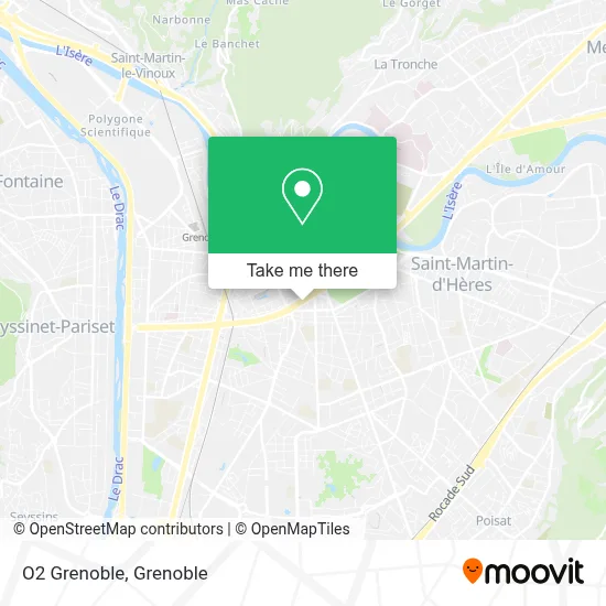 O2 Grenoble map
