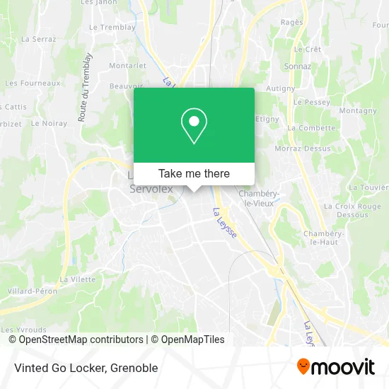 Vinted Go Locker map