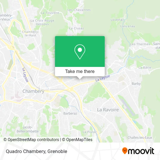 Quadro Chambery map