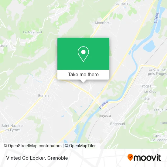 Vinted Go Locker map