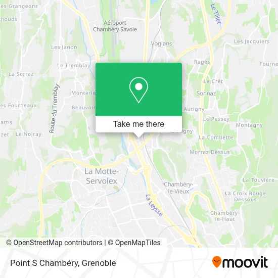Point S Chambéry map