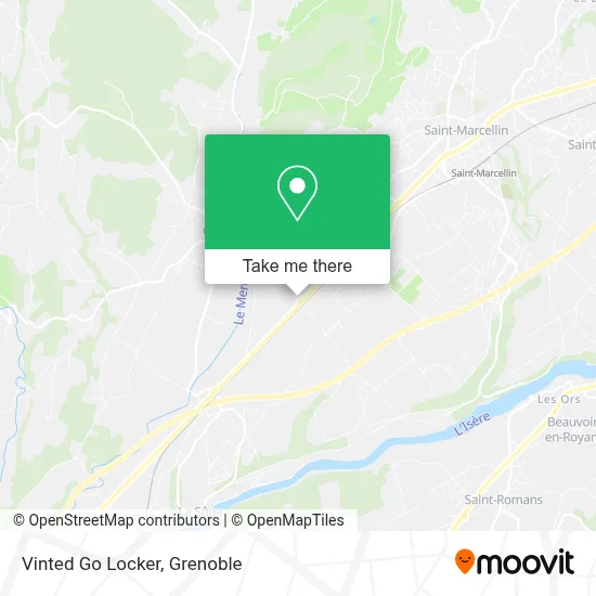 Vinted Go Locker map