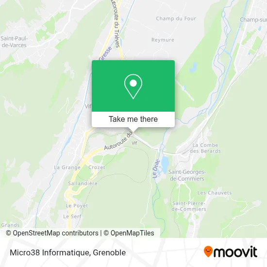 Micro38 Informatique map