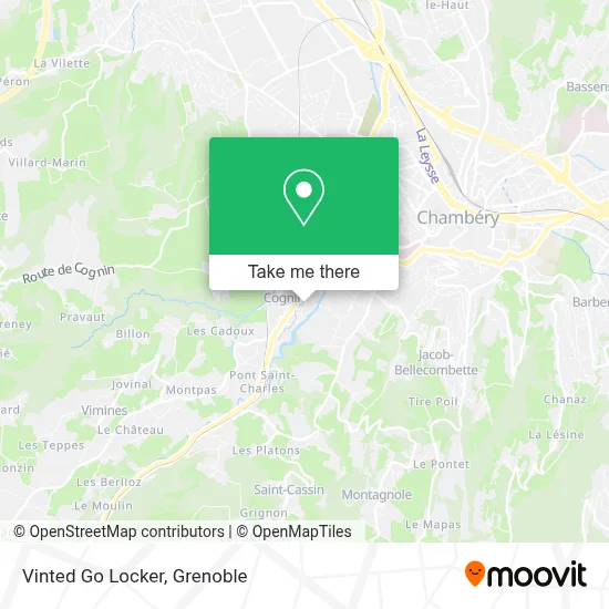 Vinted Go Locker map