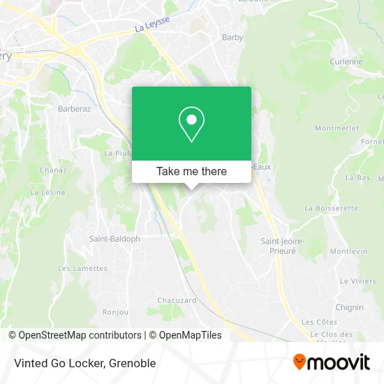 Vinted Go Locker map