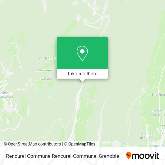 Rencurel Commune Rencurel-Commune map