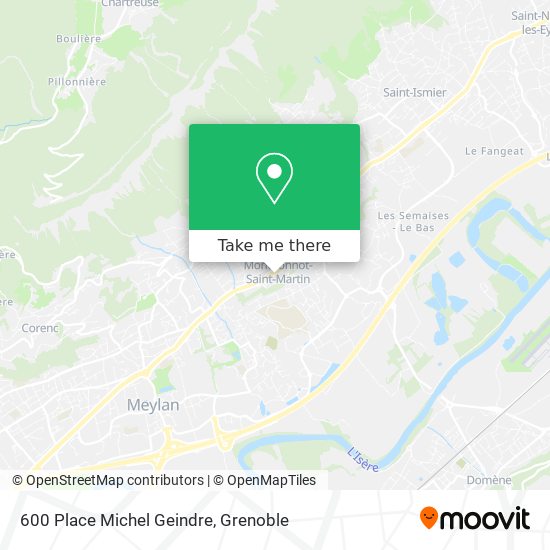 Mapa 600 Place Michel Geindre