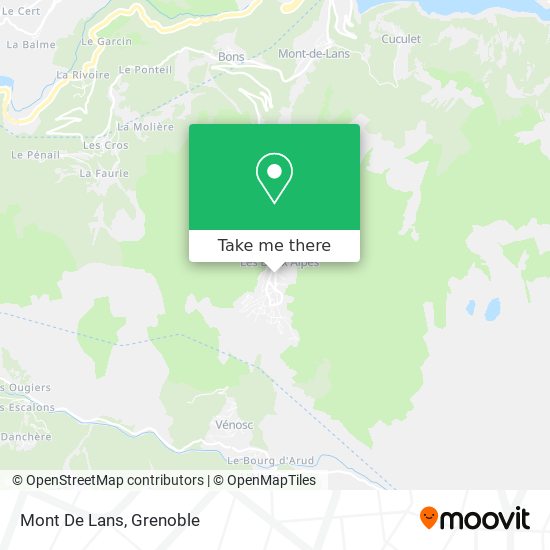 Mapa Mont De Lans