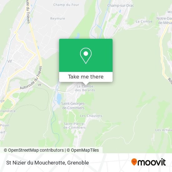St Nizier du Moucherotte map