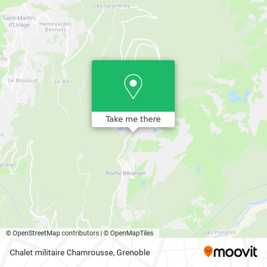 Chalet militaire Chamrousse map