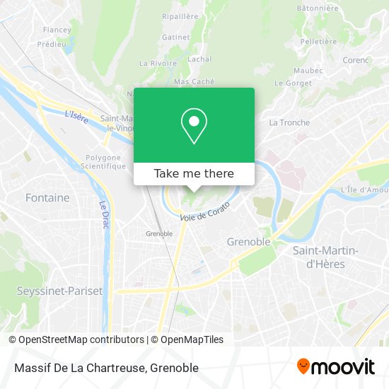 Massif De La Chartreuse map