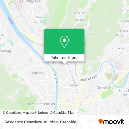 Résidence Geneviève Jourdain map