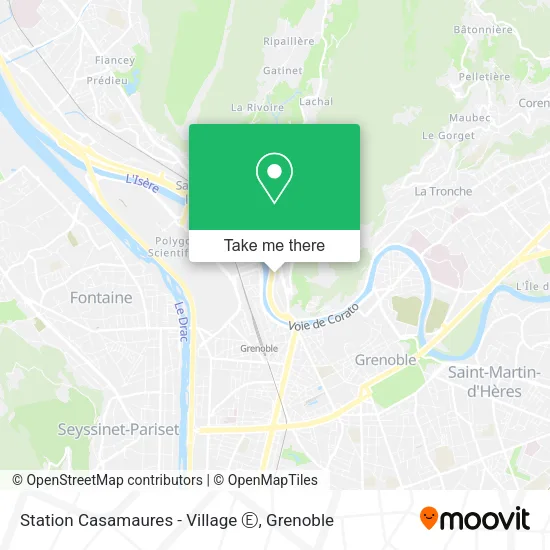 Station Casamaures - Village Ⓔ map