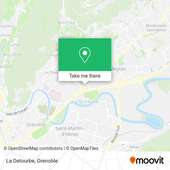 La Detourbe map