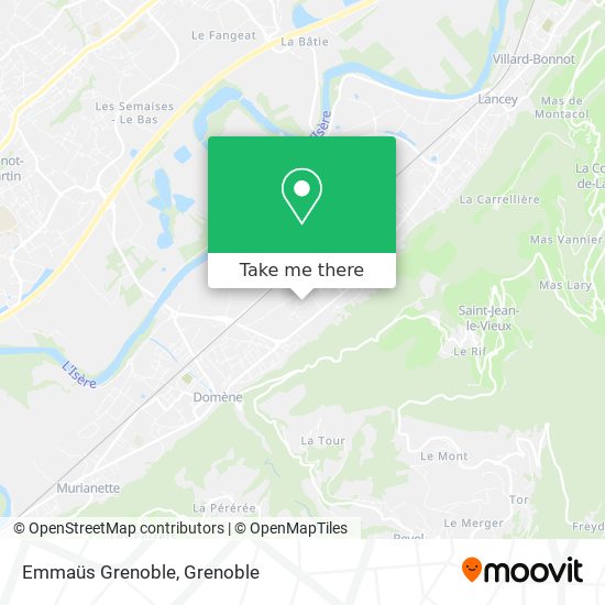 Mapa Emmaüs Grenoble