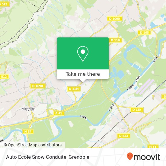 Auto Ecole Snow Conduite map