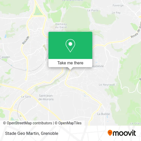 Stade Geo Martin map