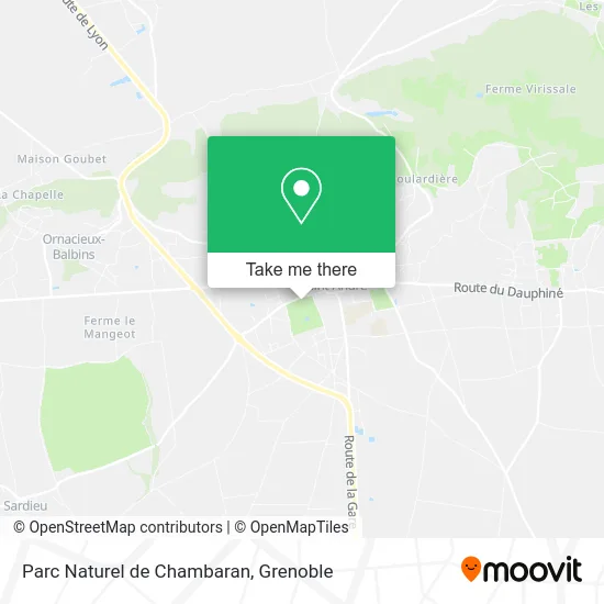 Parc Naturel de Chambaran map