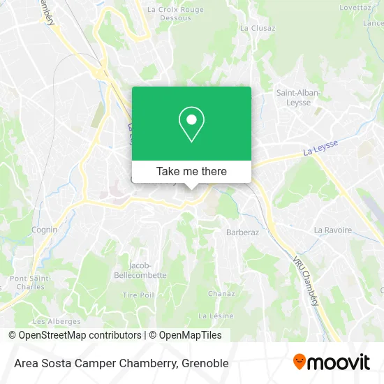Area Sosta Camper Chamberry map
