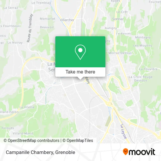 Campanile Chambery map