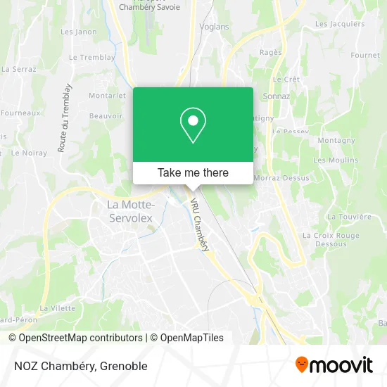 NOZ Chambéry map