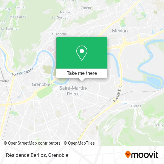 Résidence Berlioz map