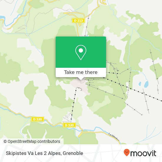 Skipistes Va Les 2 Alpes map