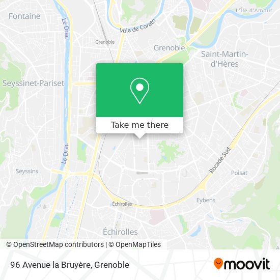 96 Avenue la Bruyère map