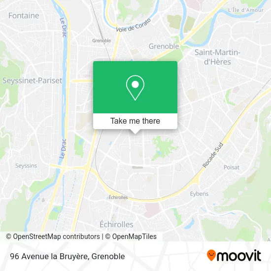 96 Avenue la Bruyère map
