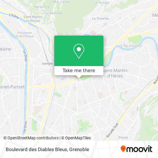 Boulevard des Diables Bleus map