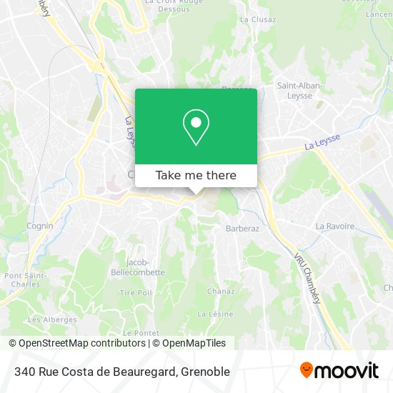 340 Rue Costa de Beauregard map