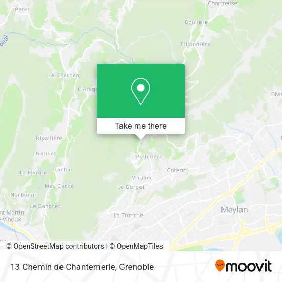 13 Chemin de Chantemerle map