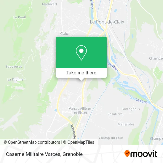 Caserne Militaire Varces map