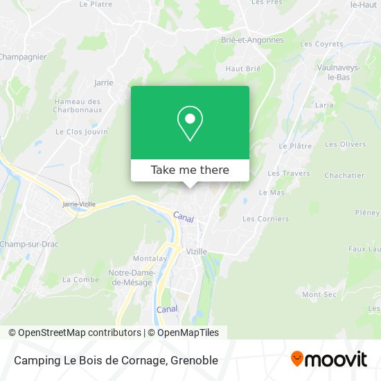 Camping Le Bois de Cornage map
