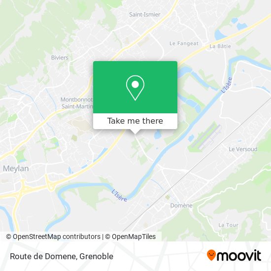 Mapa Route de Domene