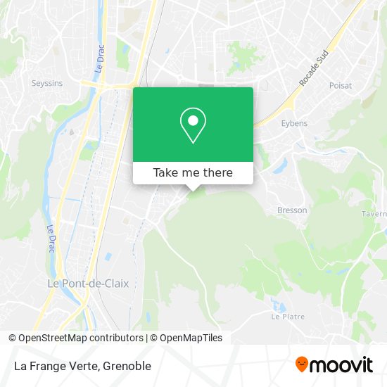 La Frange Verte map