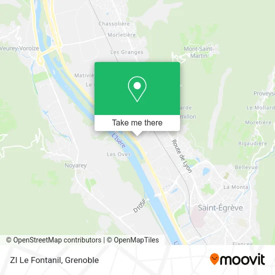 ZI Le Fontanil map