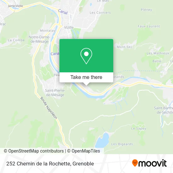 252 Chemin de la Rochette map