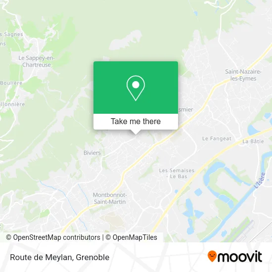 Route de Meylan map